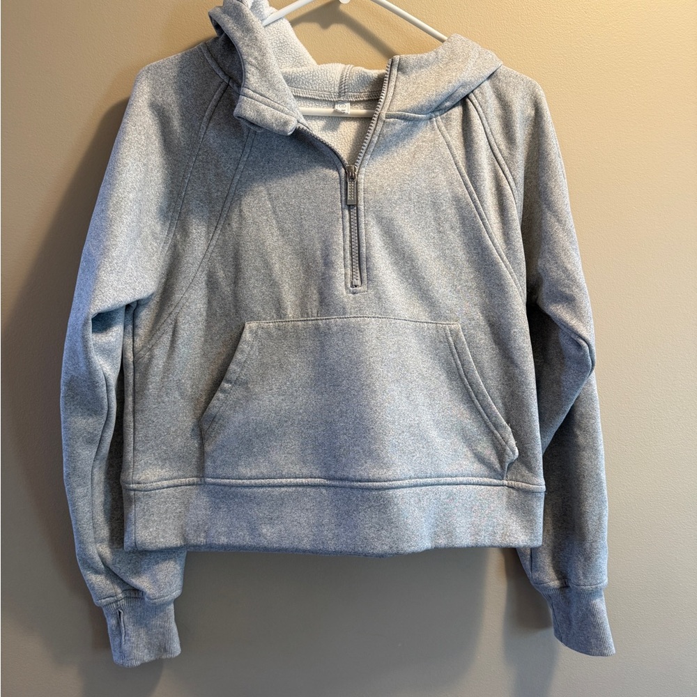 Ulu Light Gray Zip-Up Hoodie